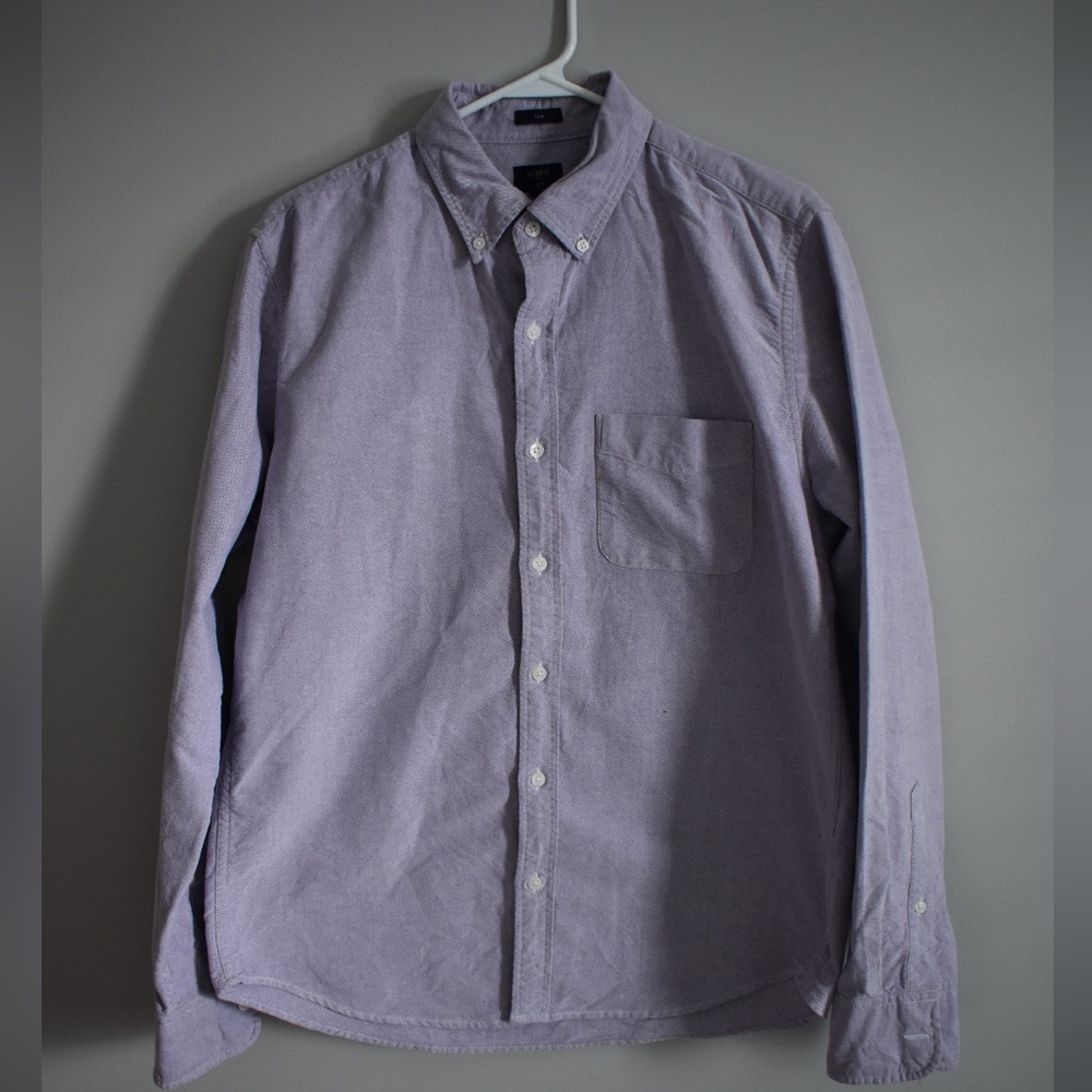 J. Crew Oxford Button Down Slim Fit Shirt, Size L